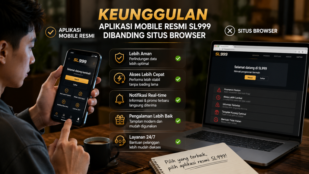 Keunggulan Aplikasi Mobile Resmi SL999 Dibanding Situs Browser